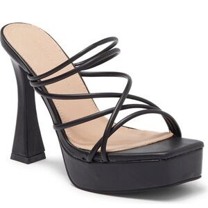 Wild Diva Lounge Platform Mule Sandal